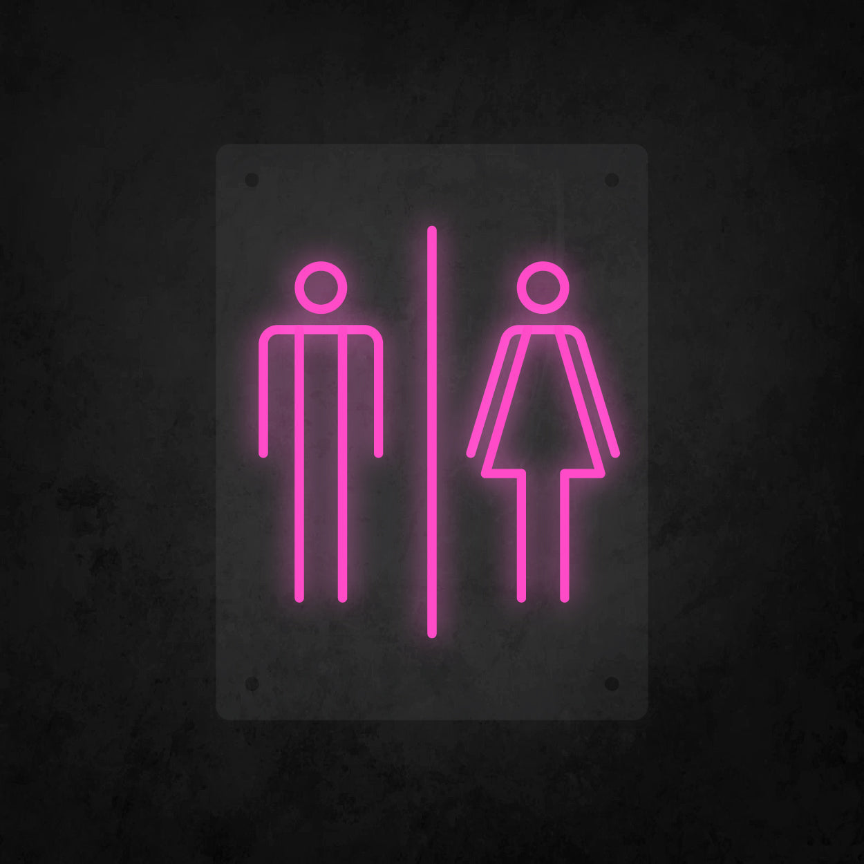LED Neon Sign - Restroom Small