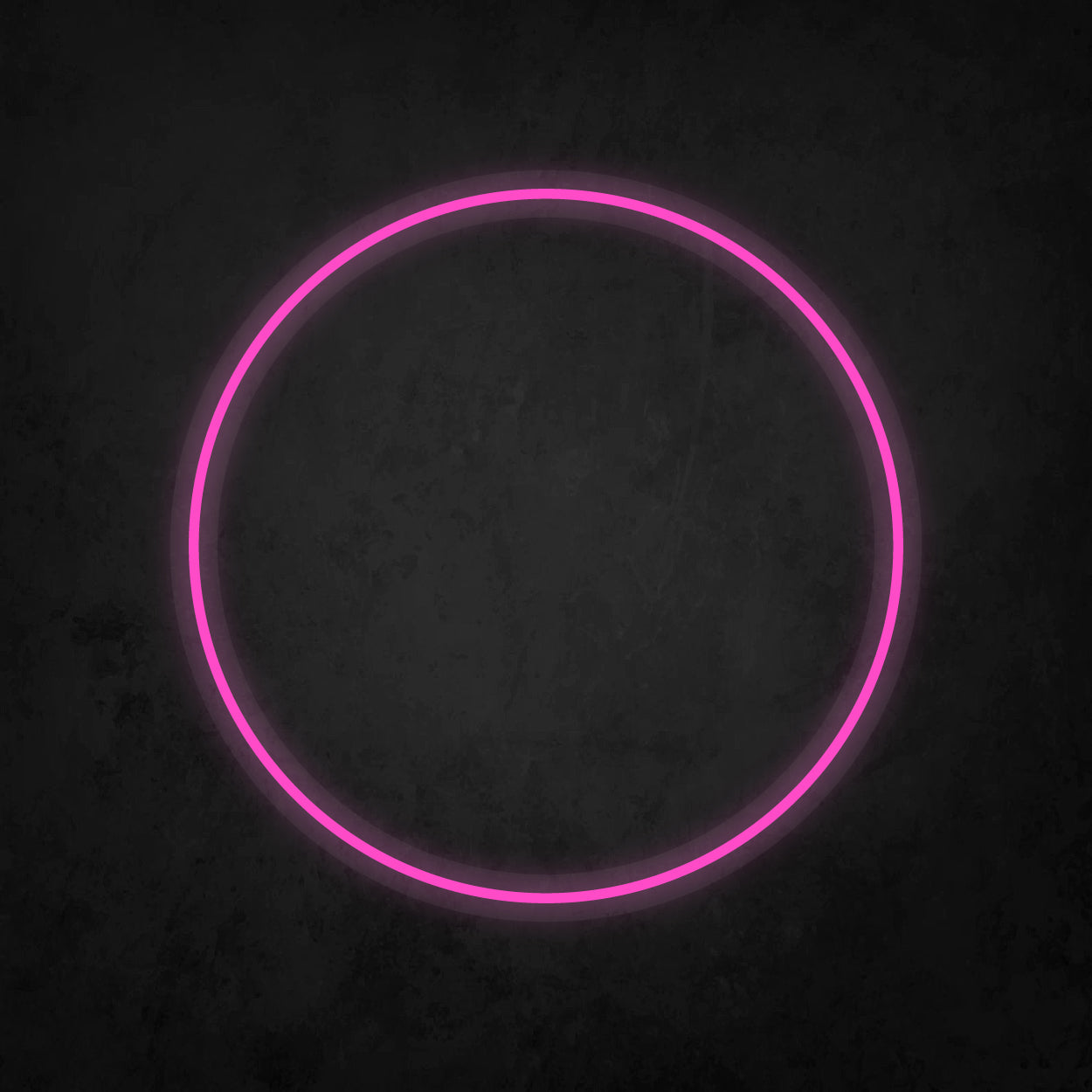 LED Neon Sign - Round Frame 23x23