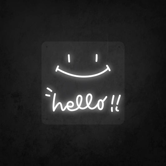 LED Neon Sign - Smile Hello