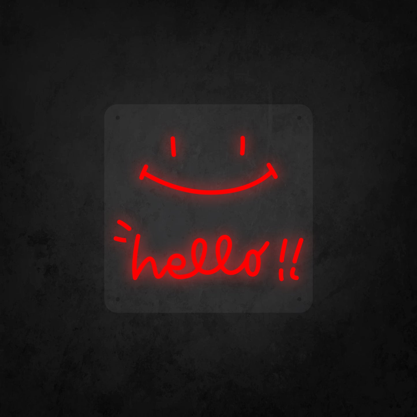 LED Neon Sign - Smile Hello