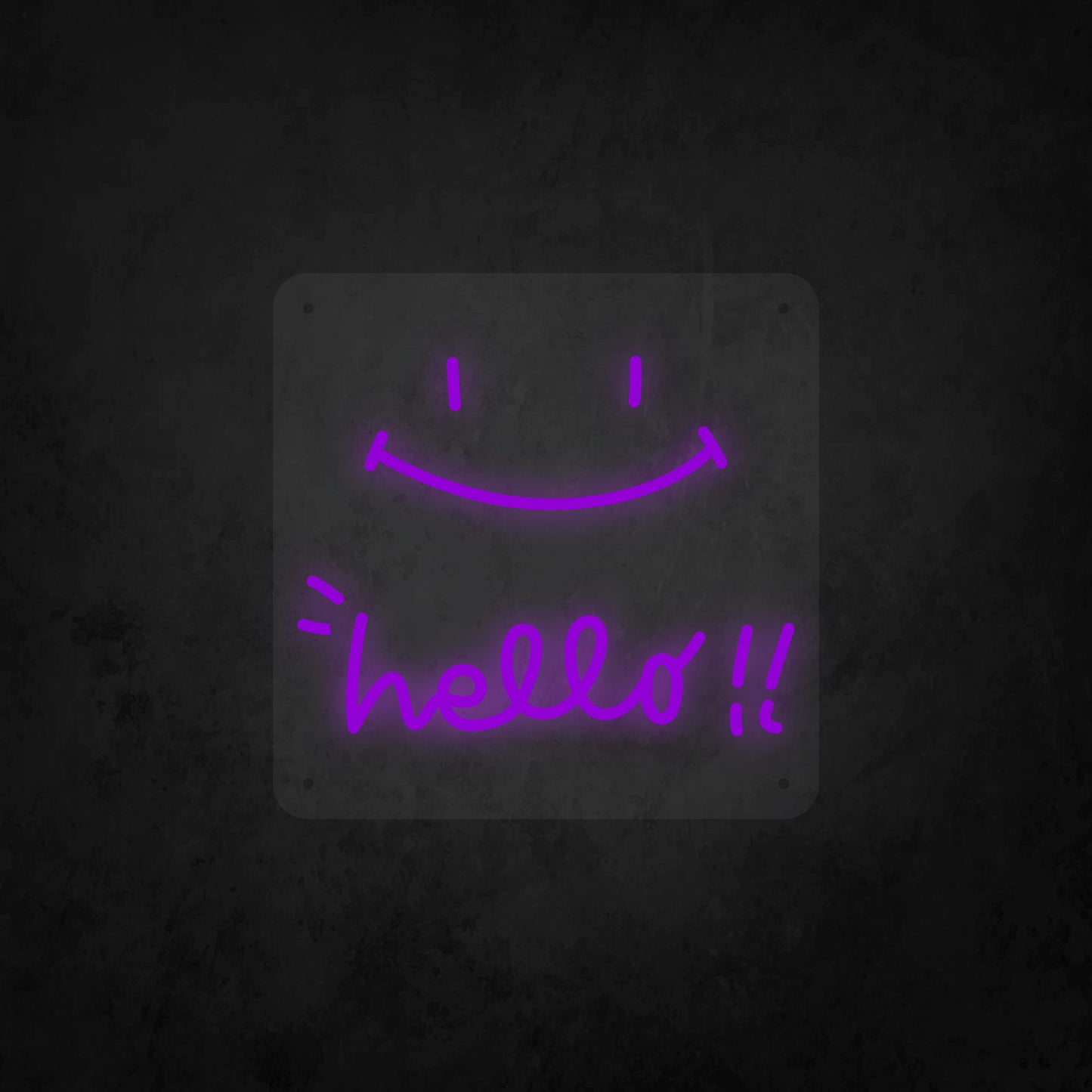LED Neon Sign - Smile Hello