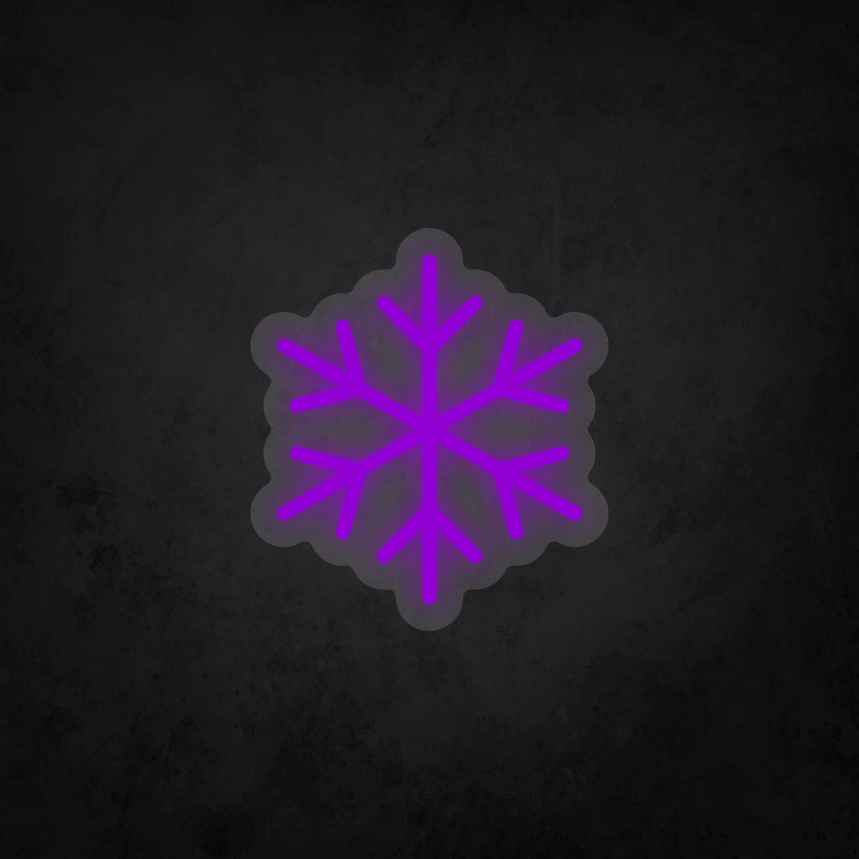 LED Neon Sign - Snowflake - B