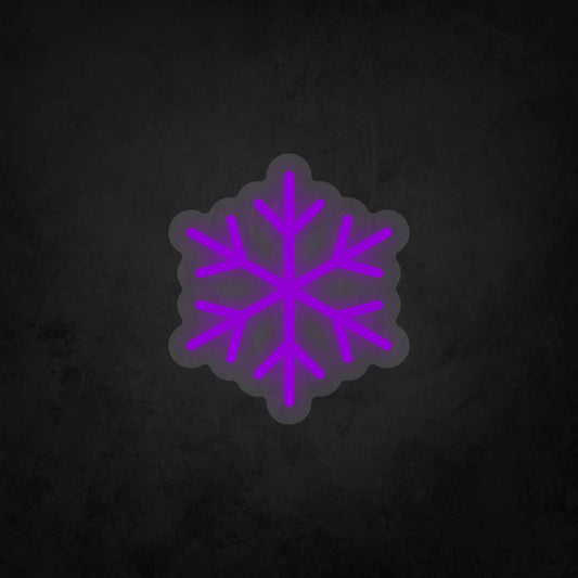 LED Neon Sign - Snowflake - B