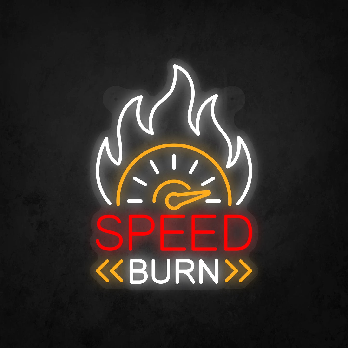 LED Neon Sign - Speed Burn Sign for Window