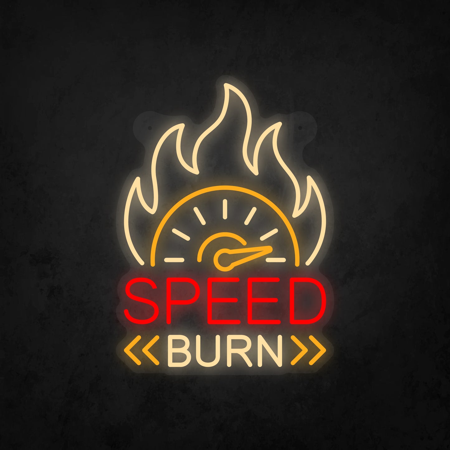 LED Neon Sign - Speed Burn Sign for Window