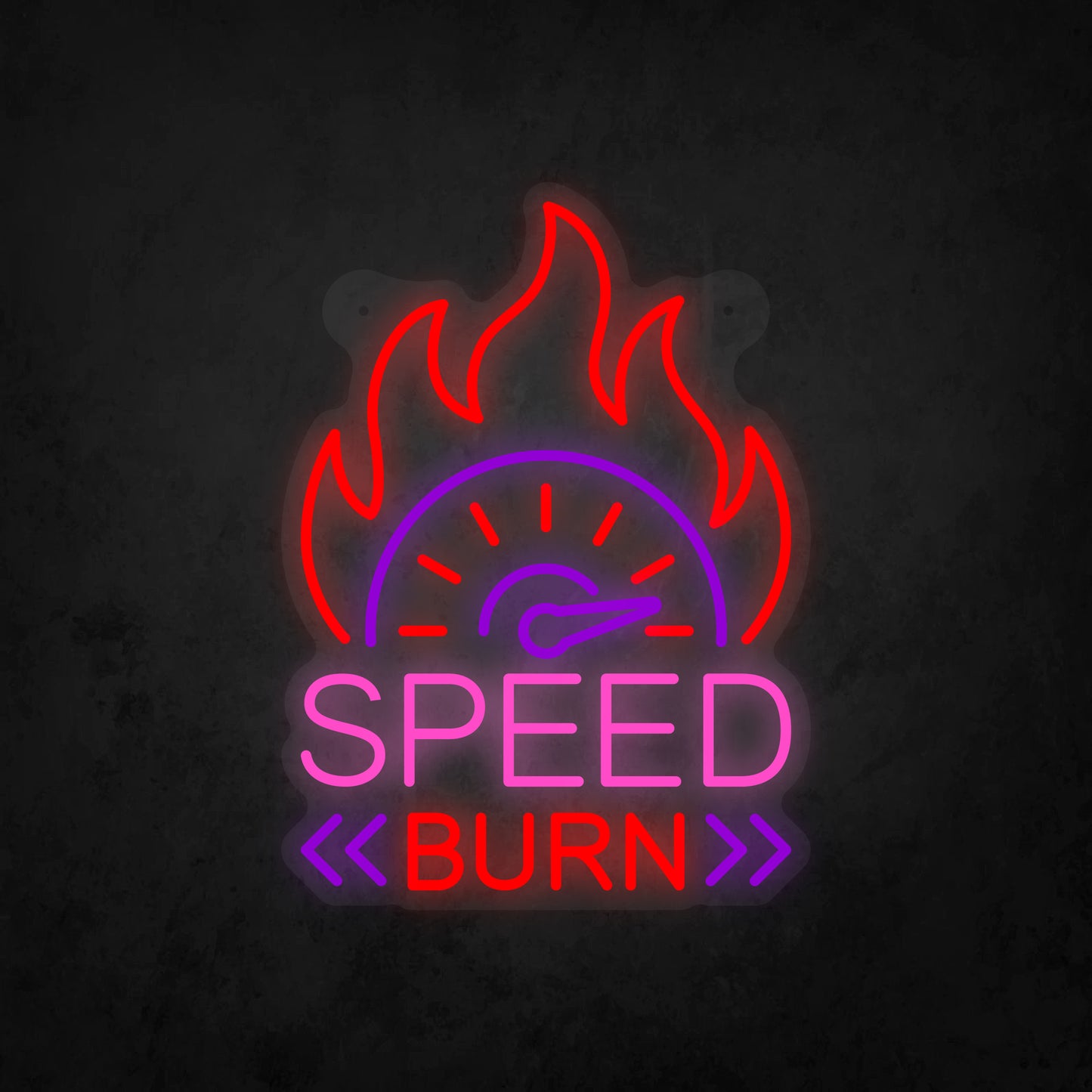 LED Neon Sign - Speed Burn Sign for Window