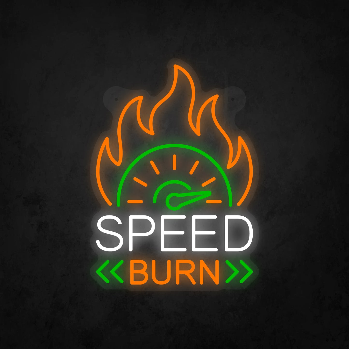 LED Neon Sign - Speed Burn Sign for Window