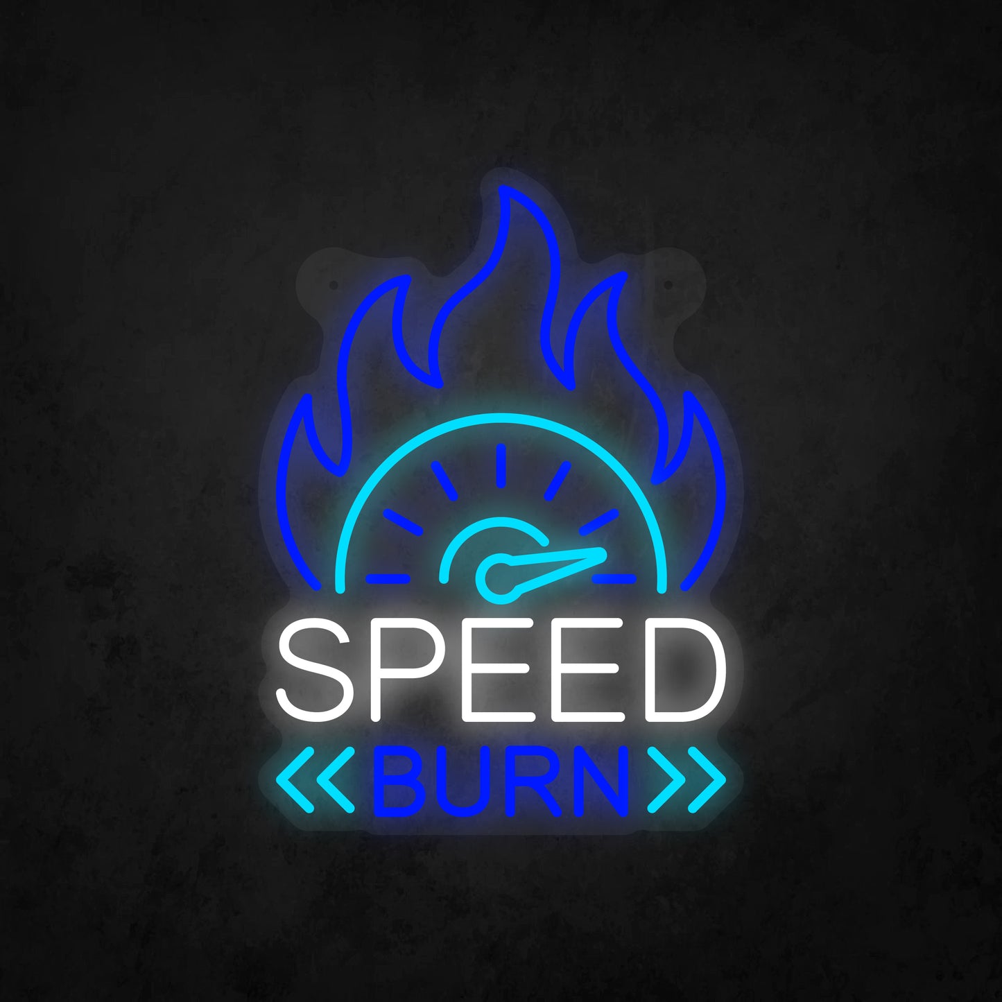 LED Neon Sign - Speed Burn Sign for Window