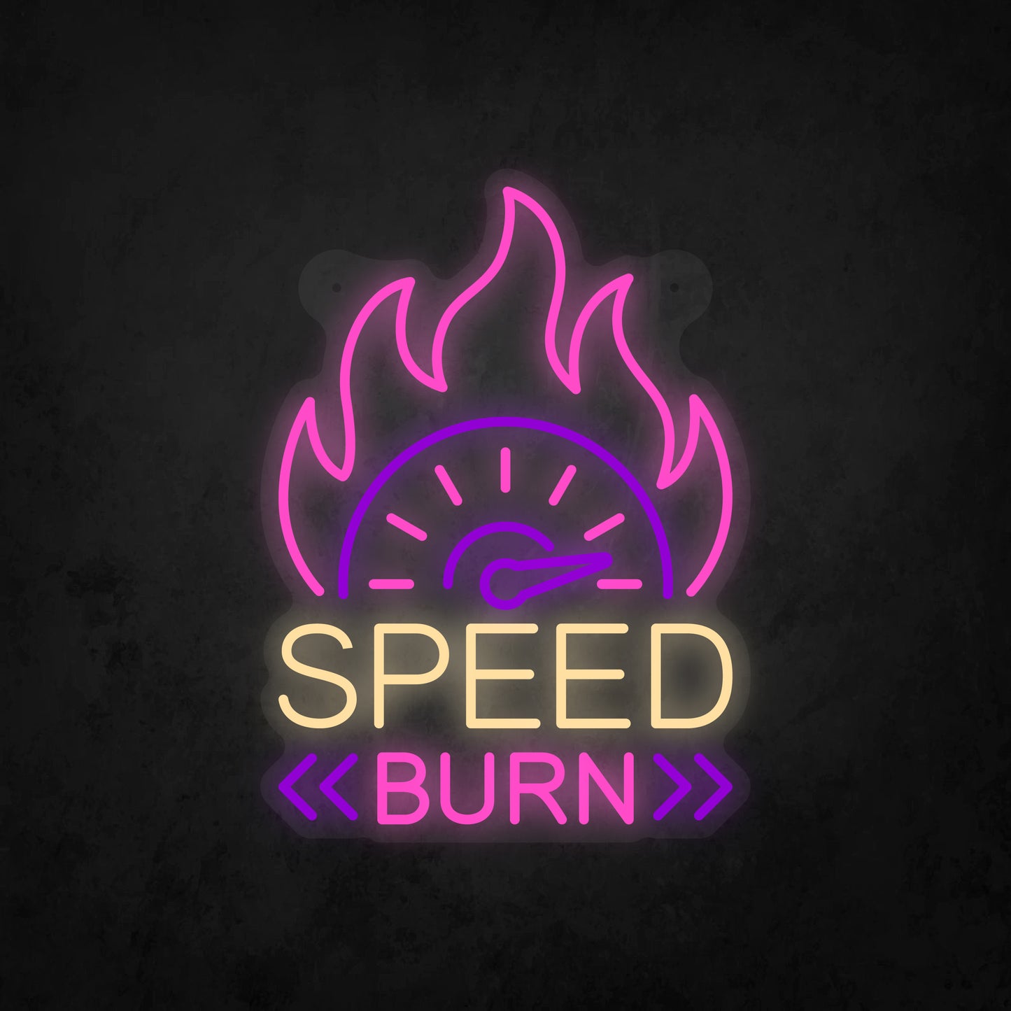 LED Neon Sign - Speed Burn Sign for Window