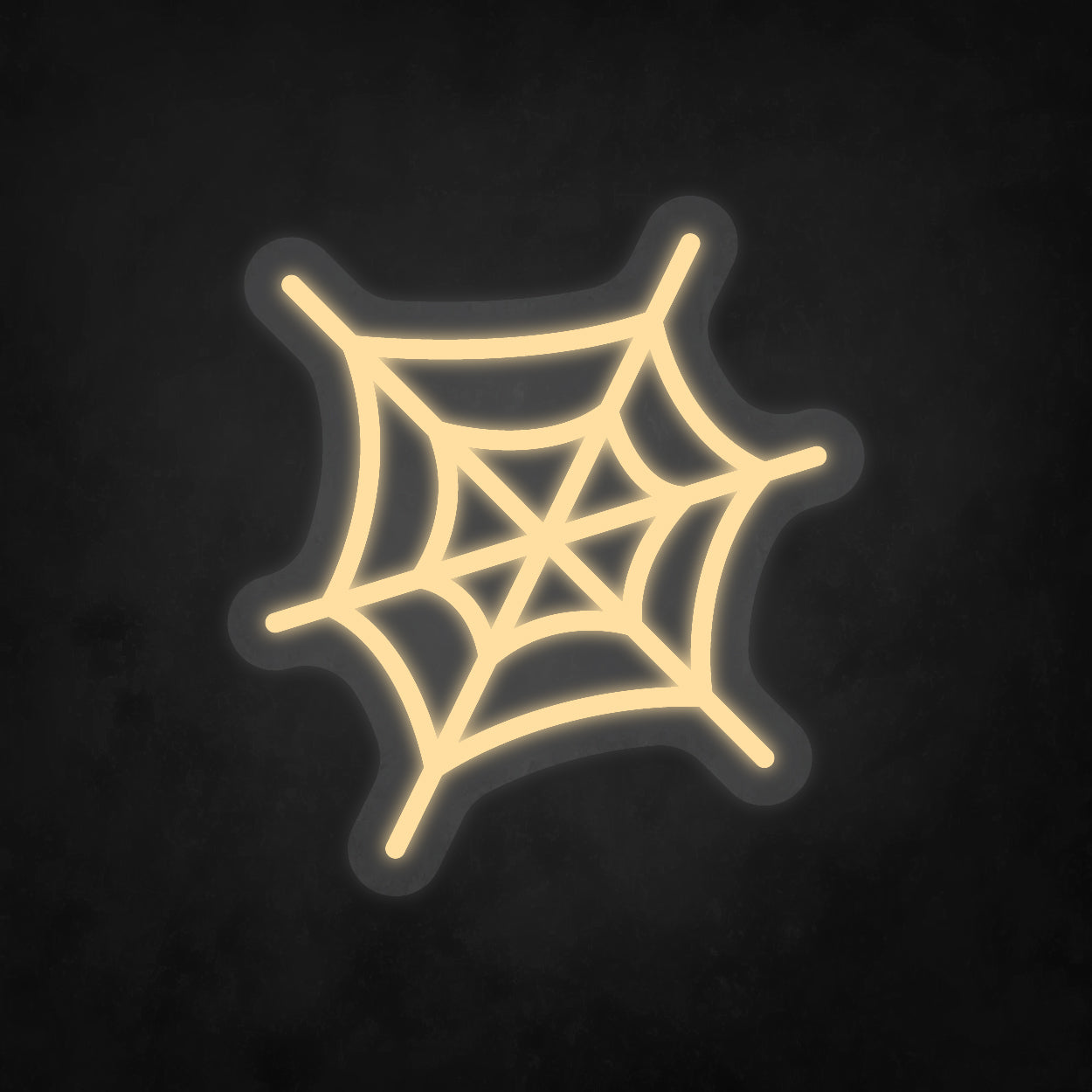 LED Neon Sign - Spider Web - Small