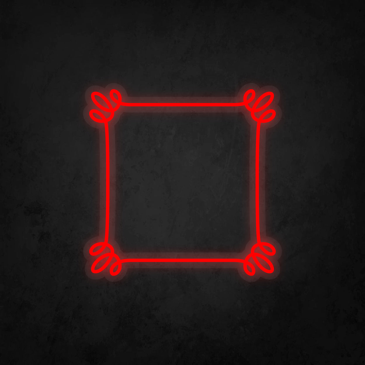LED Neon Sign - Square Frame 14x15