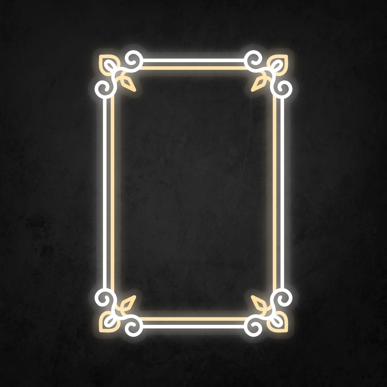 LED Neon Sign - Antique Square Frame 15x23