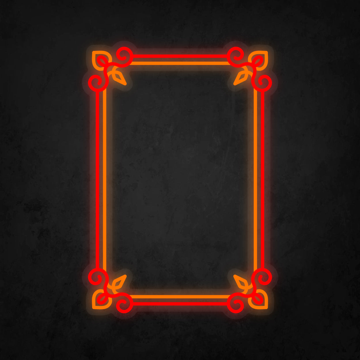 LED Neon Sign - Antique Square Frame 15x23