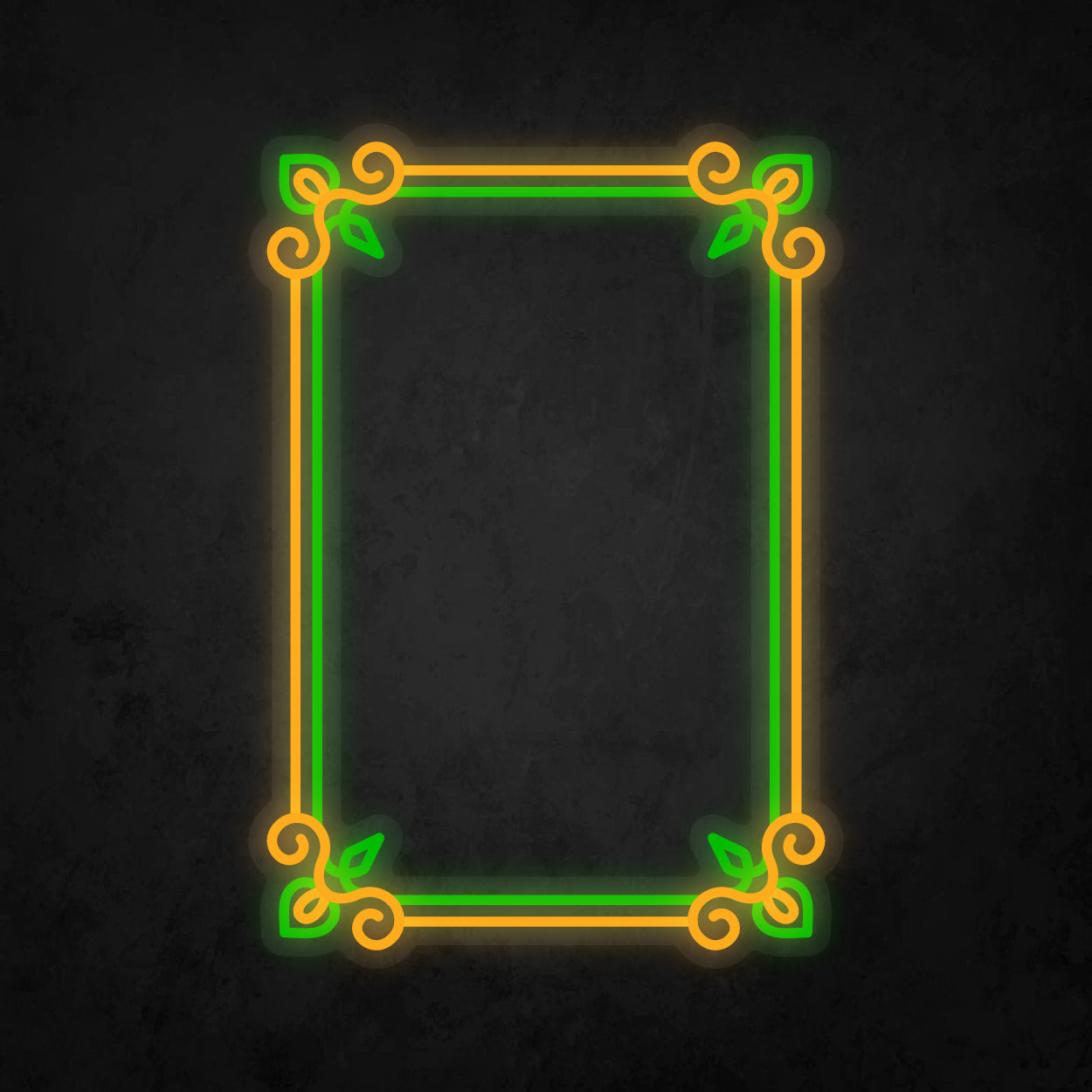 LED Neon Sign - Antique Square Frame 15x23