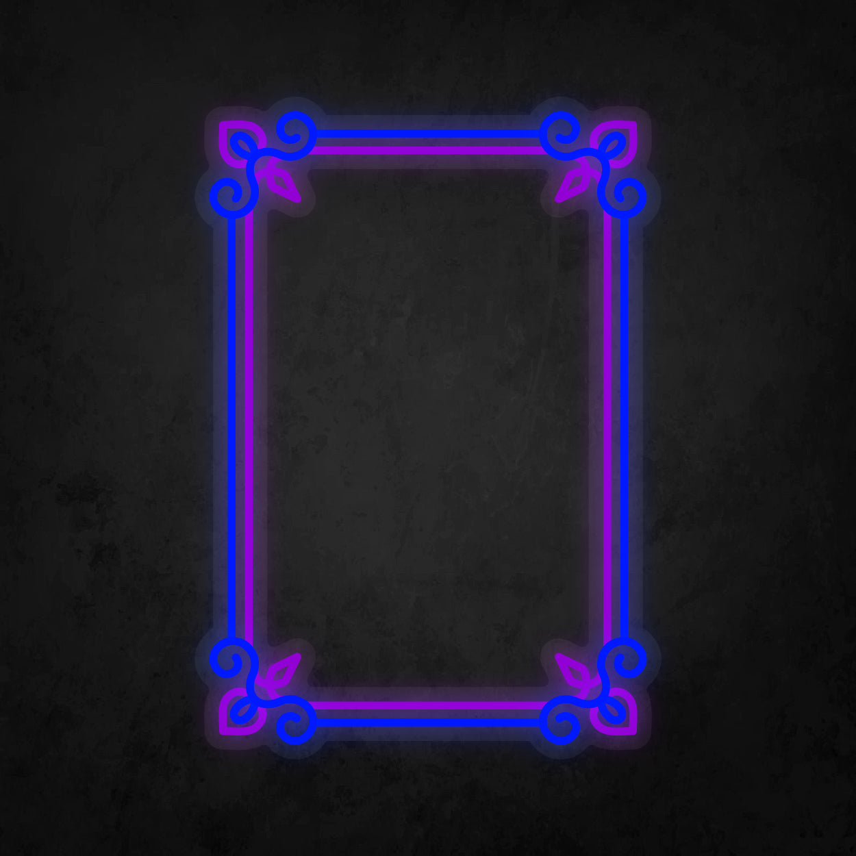 LED Neon Sign - Antique Square Frame 15x23