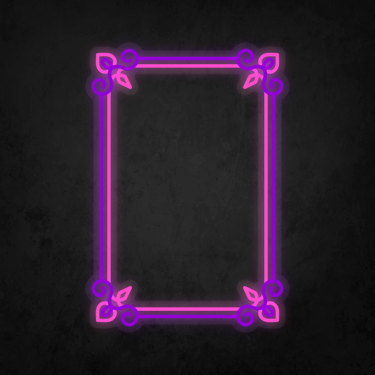 LED Neon Sign - Antique Square Frame 15x23