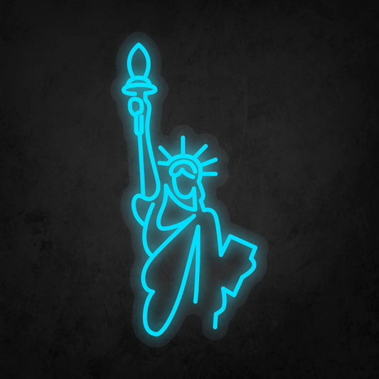 LED Neon Sign - Statue of Liberty Small