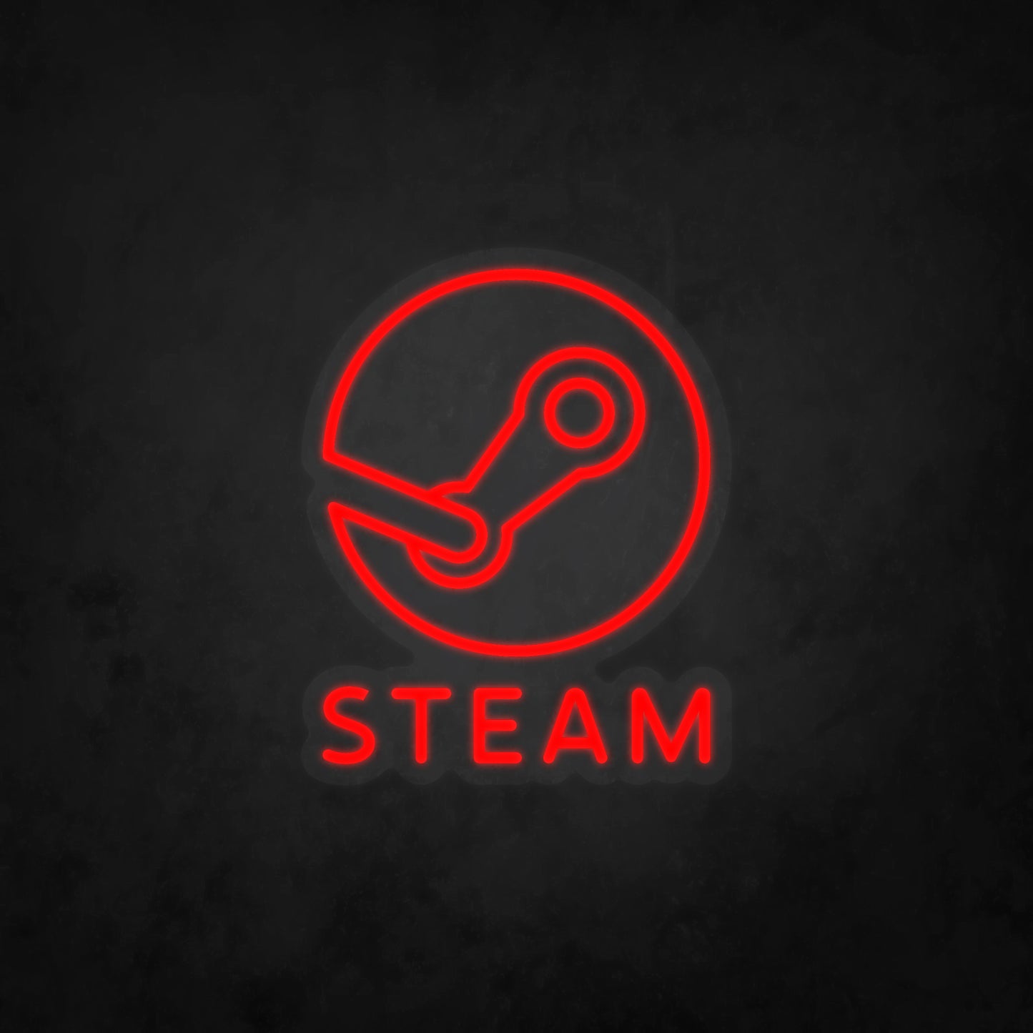 LED Neon Sign - Steam Logo