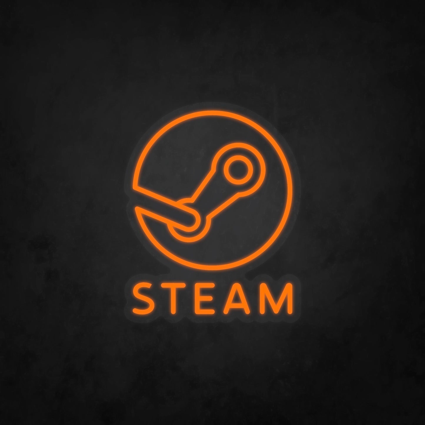 LED Neon Sign - Steam Logo