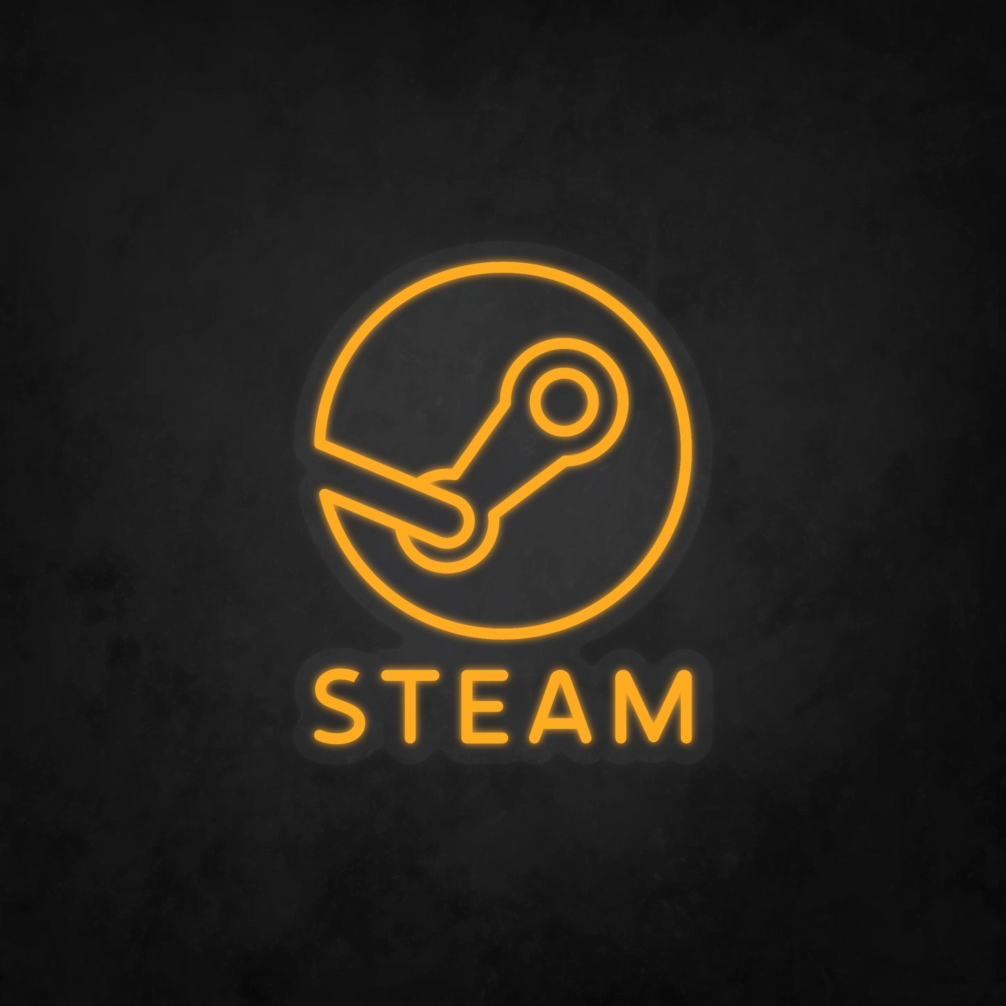 LED Neon Sign - Steam Logo