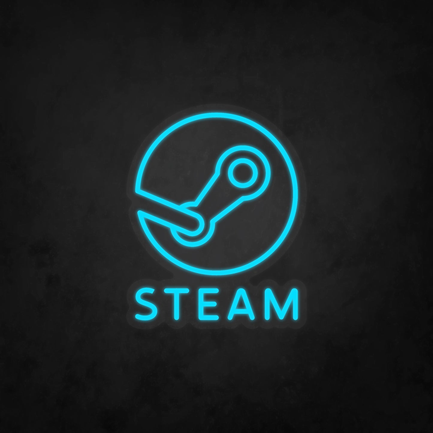LED Neon Sign - Steam Logo