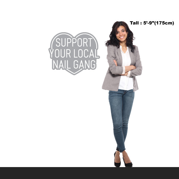 LED Neon Sign - Support Your Local Nail Gang