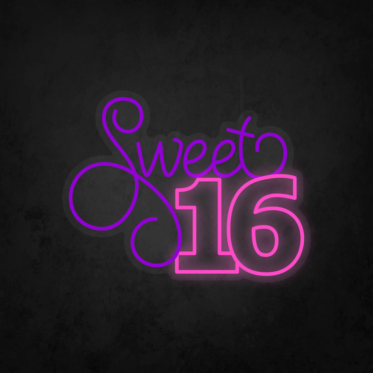 LED Neon Sign - Sweet 16