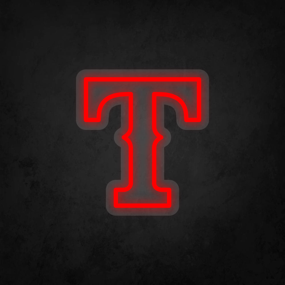 LED Neon Sign - Texas Rangers - Small