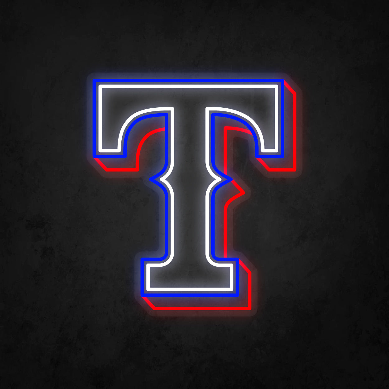 LED Neon Sign - Texas Rangers Large