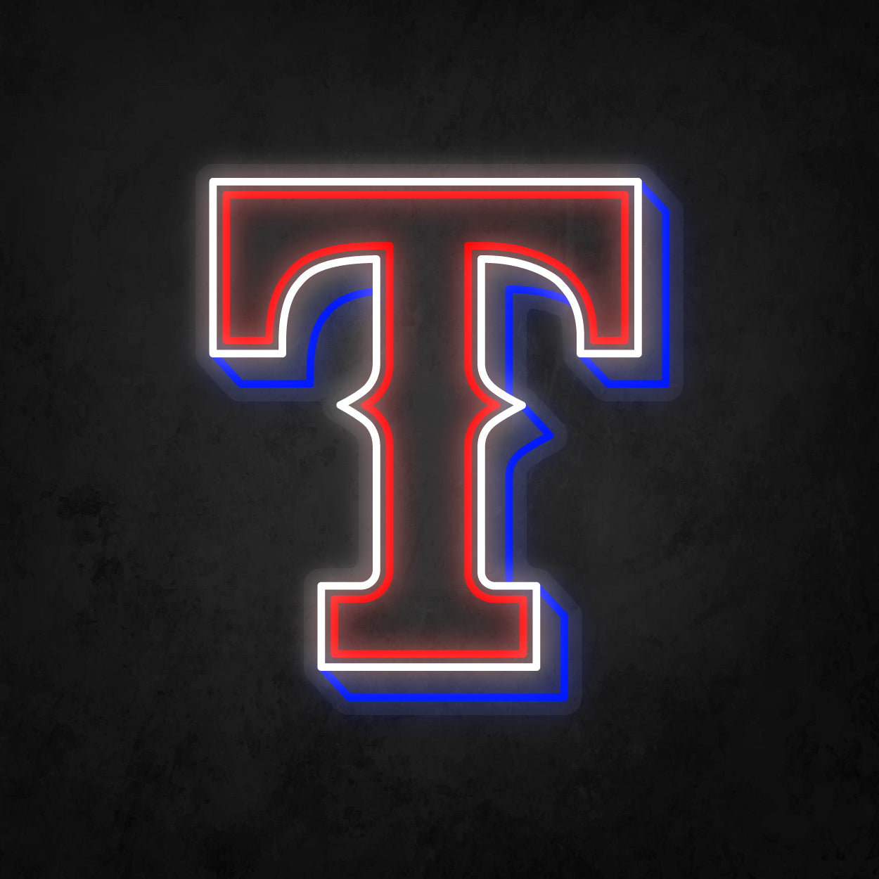 LED Neon Sign - Texas Rangers Large