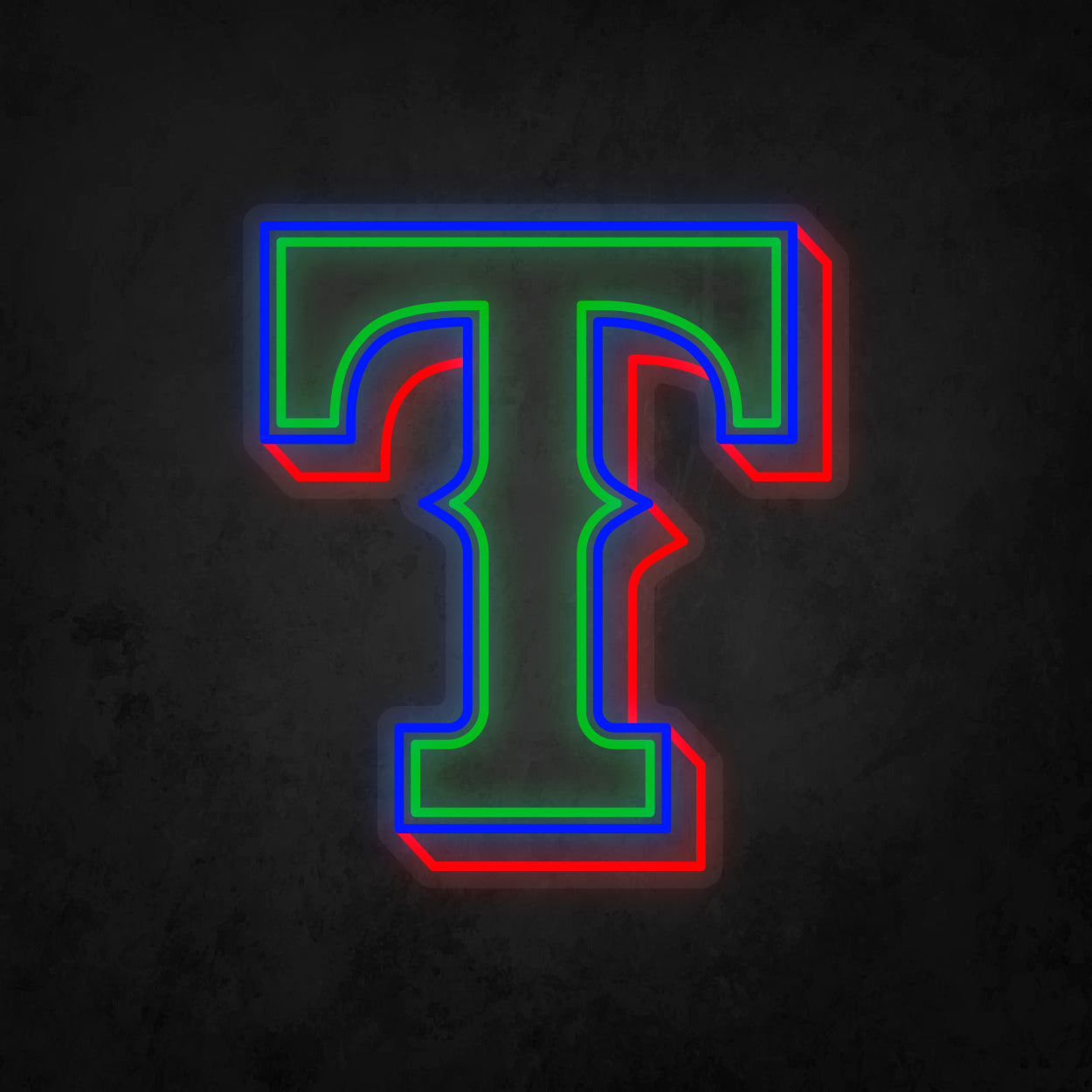LED Neon Sign - Texas Rangers Large