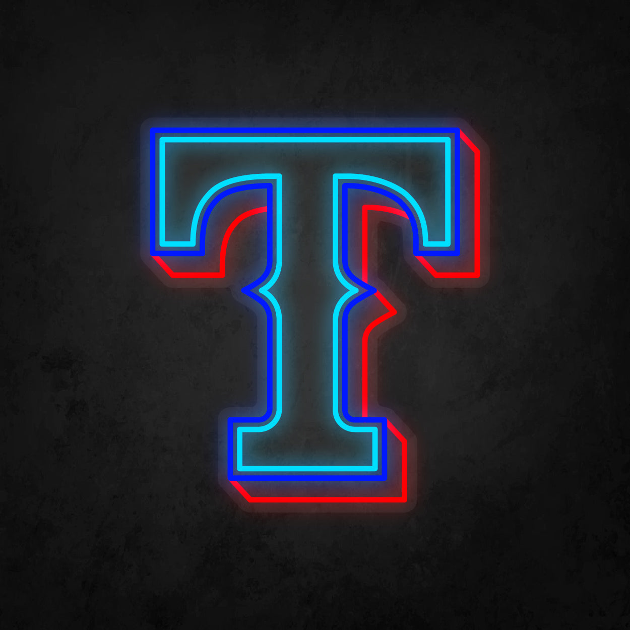 LED Neon Sign - Texas Rangers Large