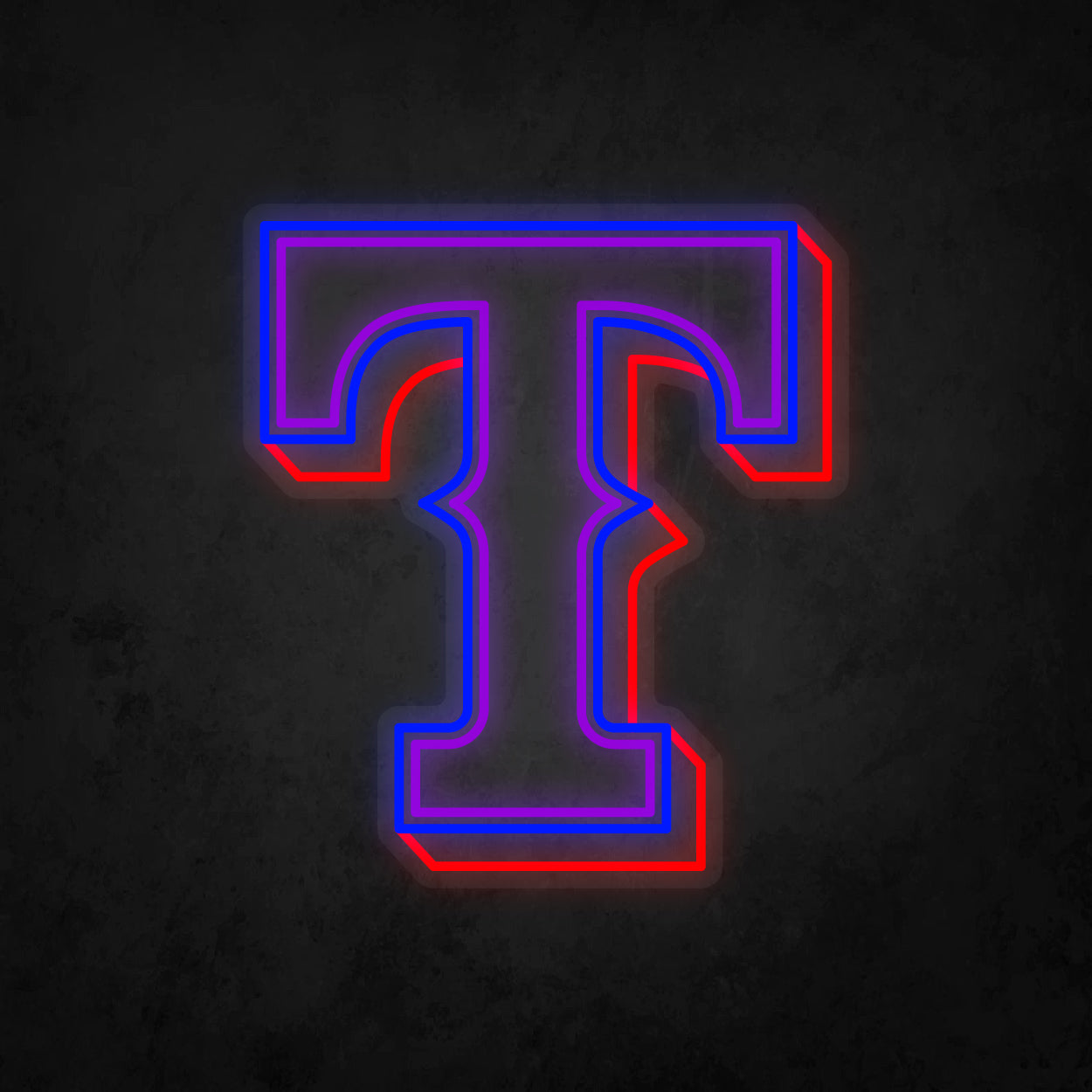 LED Neon Sign - Texas Rangers Large