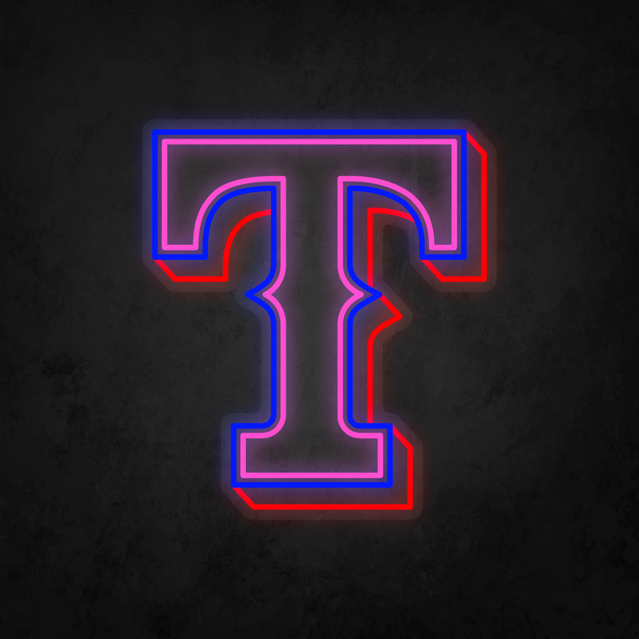 LED Neon Sign - Texas Rangers Large