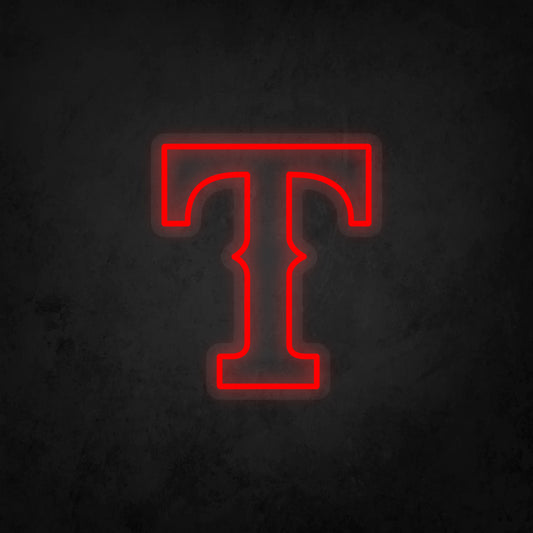 LED Neon Sign - Texas Rangers - Medium