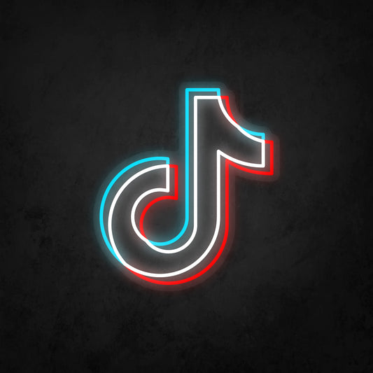 LED Neon Sign - TikTok Logo Large