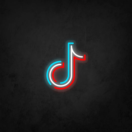 LED Neon Sign - TikTok Logo Small