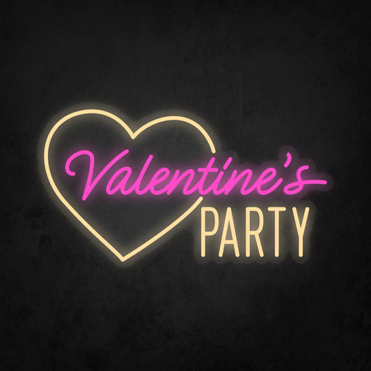 LED Neon Sign - Valentine's Party