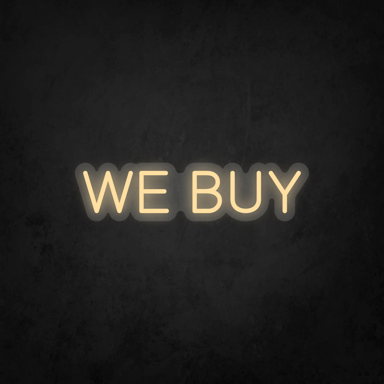LED Neon Sign - WE BUY - 1 Line