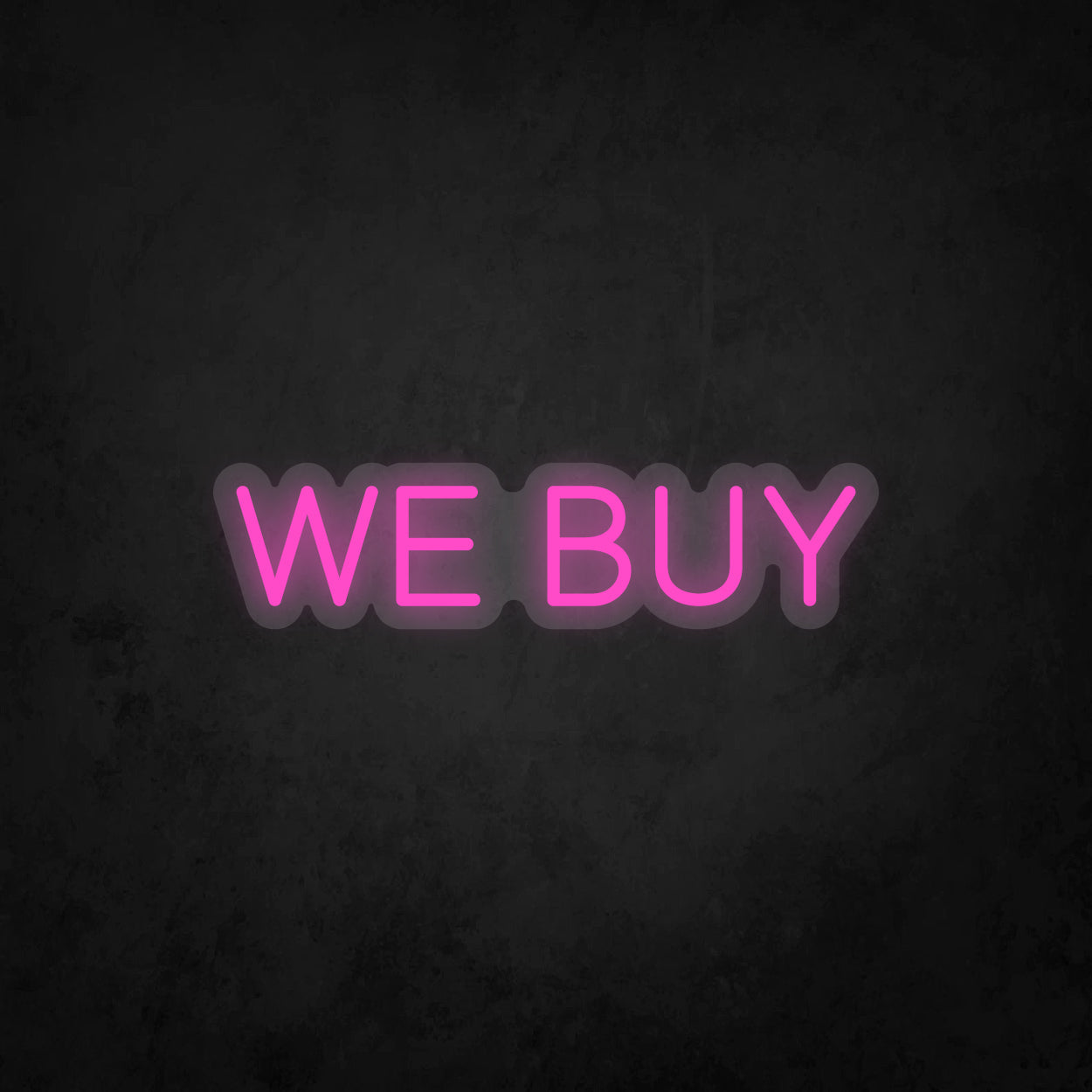 LED Neon Sign - WE BUY - 1 Line