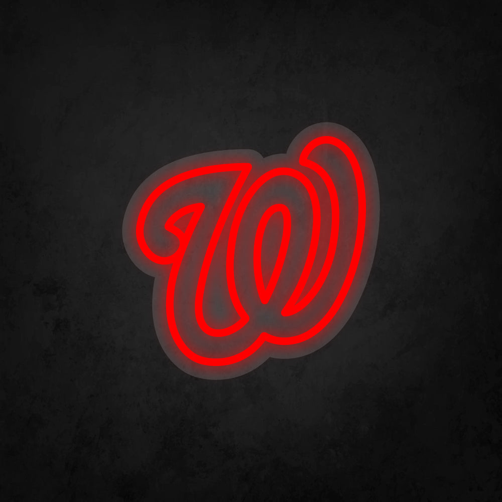 LED Neon Sign - Washington Nationals - Small