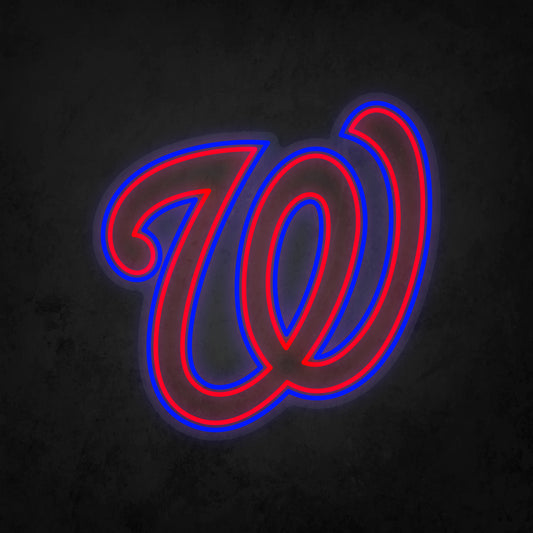 LED Neon Sign - Washington Nationals Large