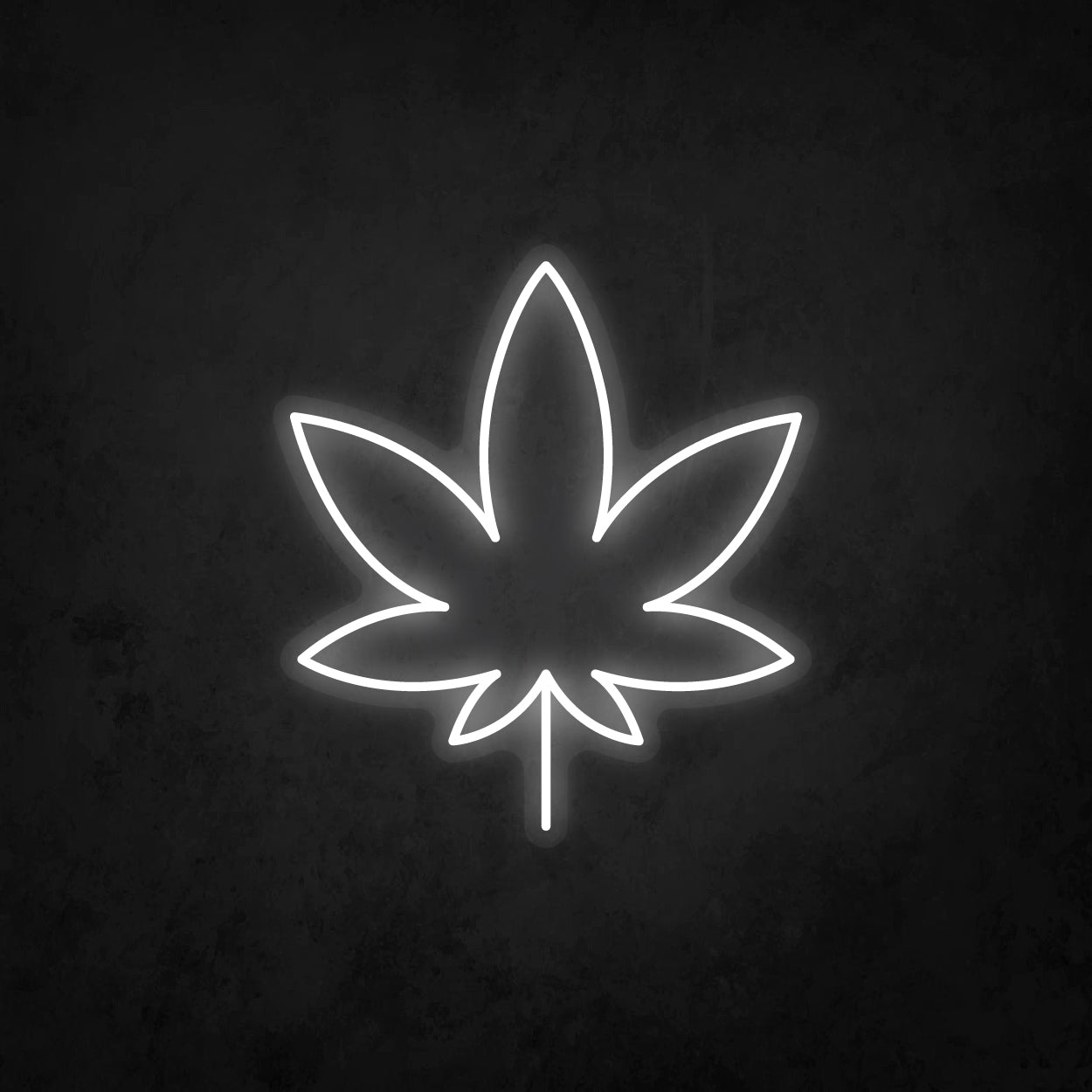 LED Neon Sign - Cannabis Leaf Small
