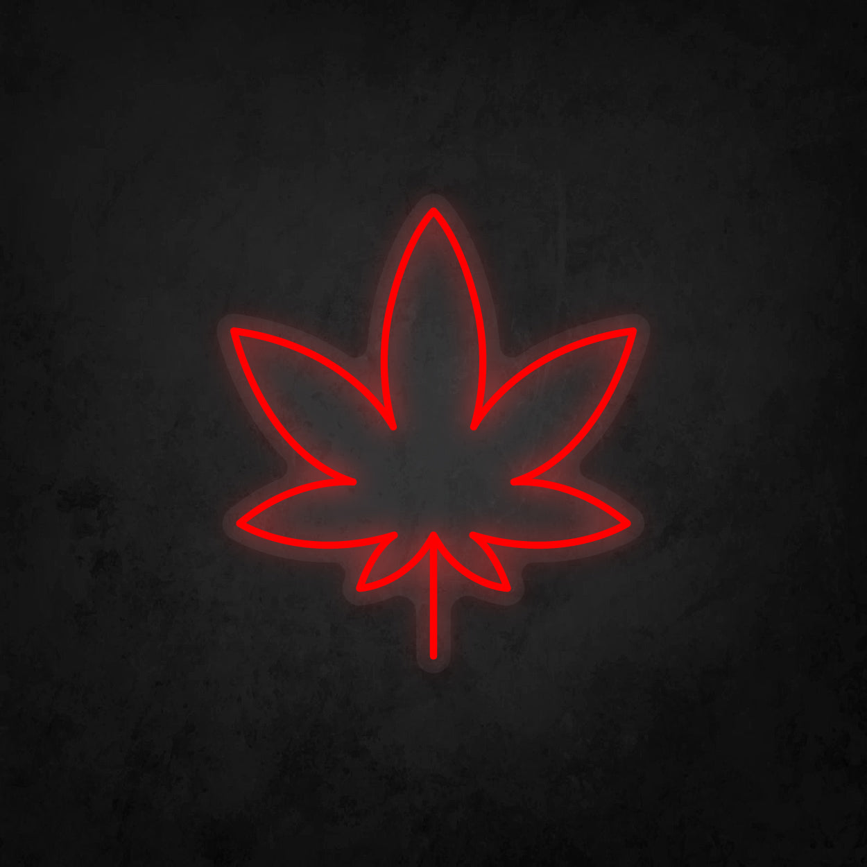 LED Neon Sign - Cannabis Leaf Small