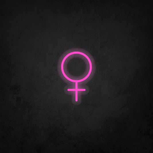 LED Neon Sign - Venus Symbol Small