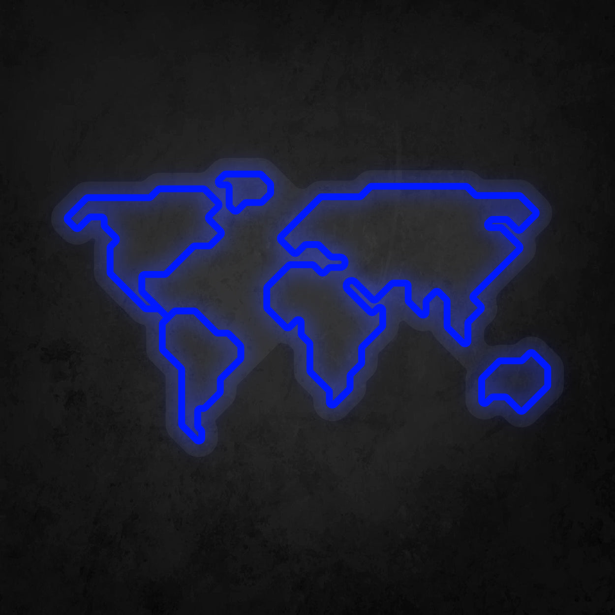 LED Neon Sign - World Map
