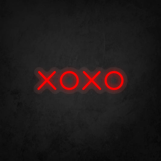 LED Neon Sign - XOXO - Hugs and Kisses