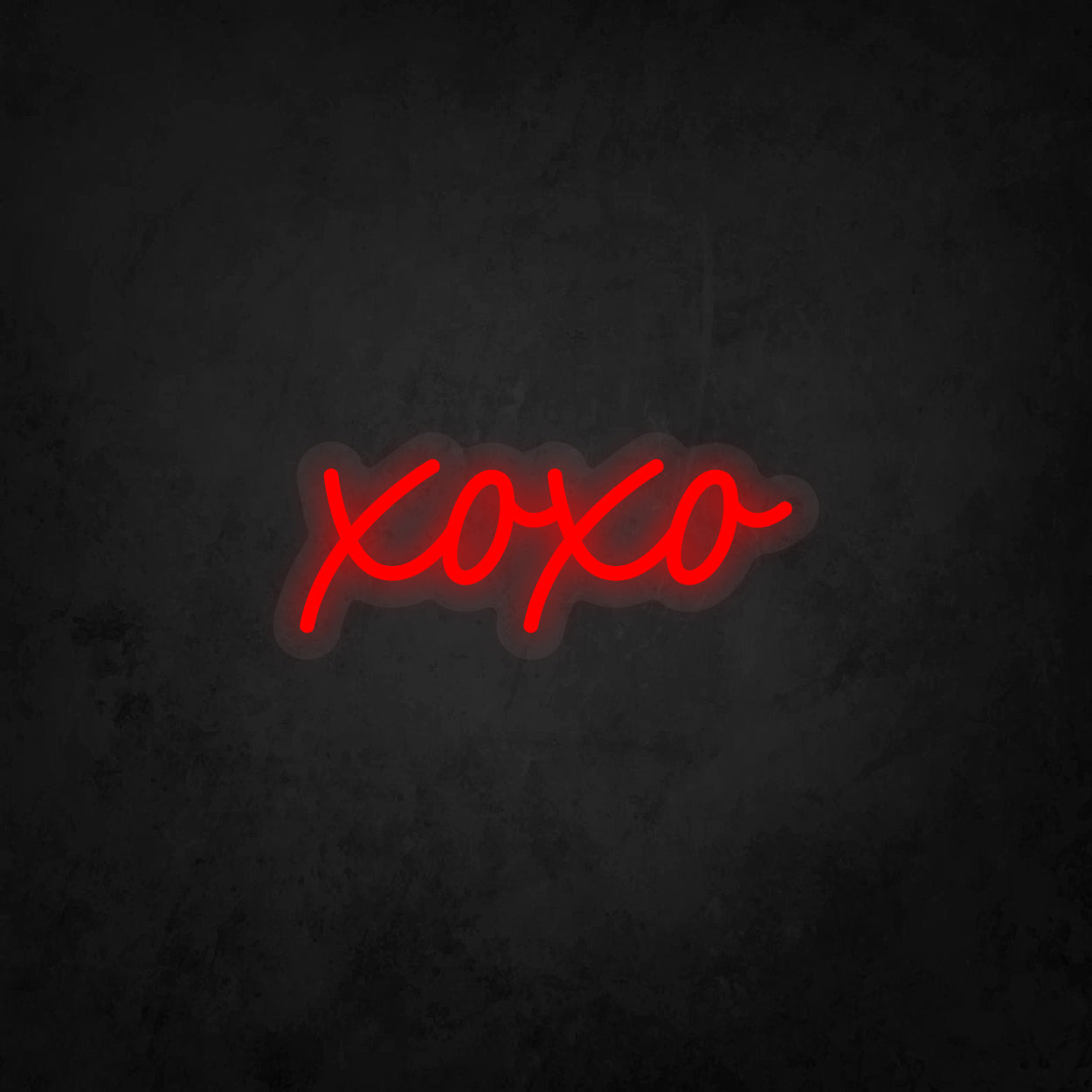 LED Neon Sign - xoxo - Hugs and Kisses - Lowercase