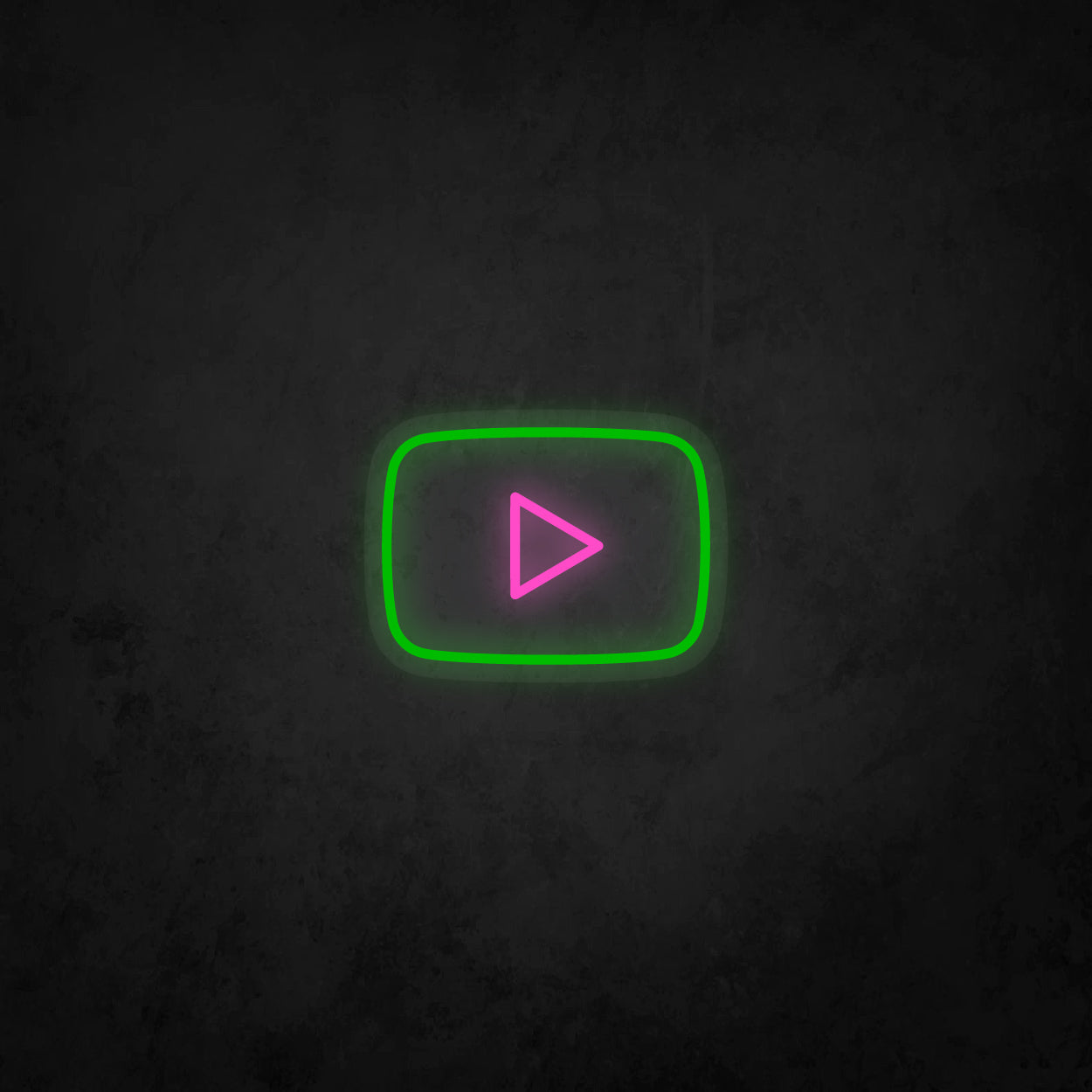LED Neon Sign - Youtube Play Button Logo