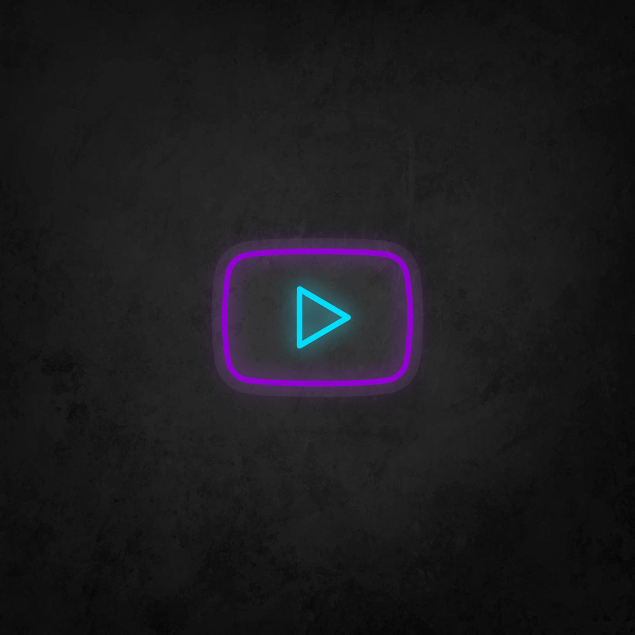 LED Neon Sign - Youtube Play Button Logo